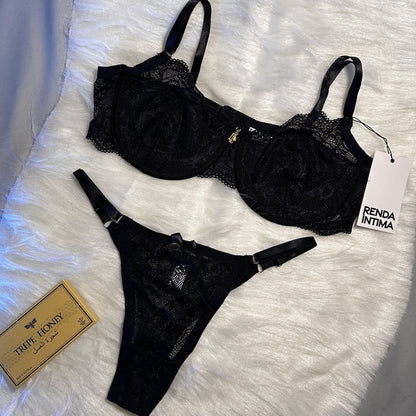 Conjunto de Lingerie Selene em Renda