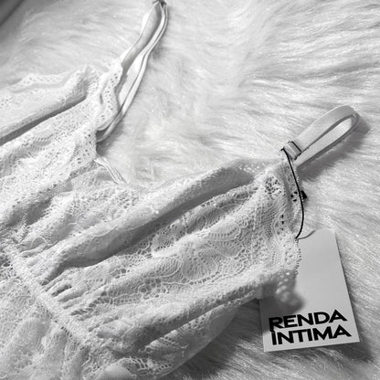 Camisola Romance em Tule e Renda